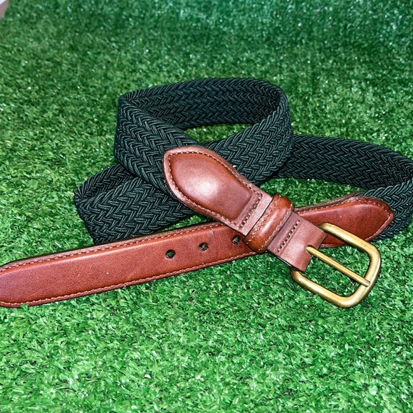 L.L. Bean Accessories Vintage Ll Bean Braided Dark Green With